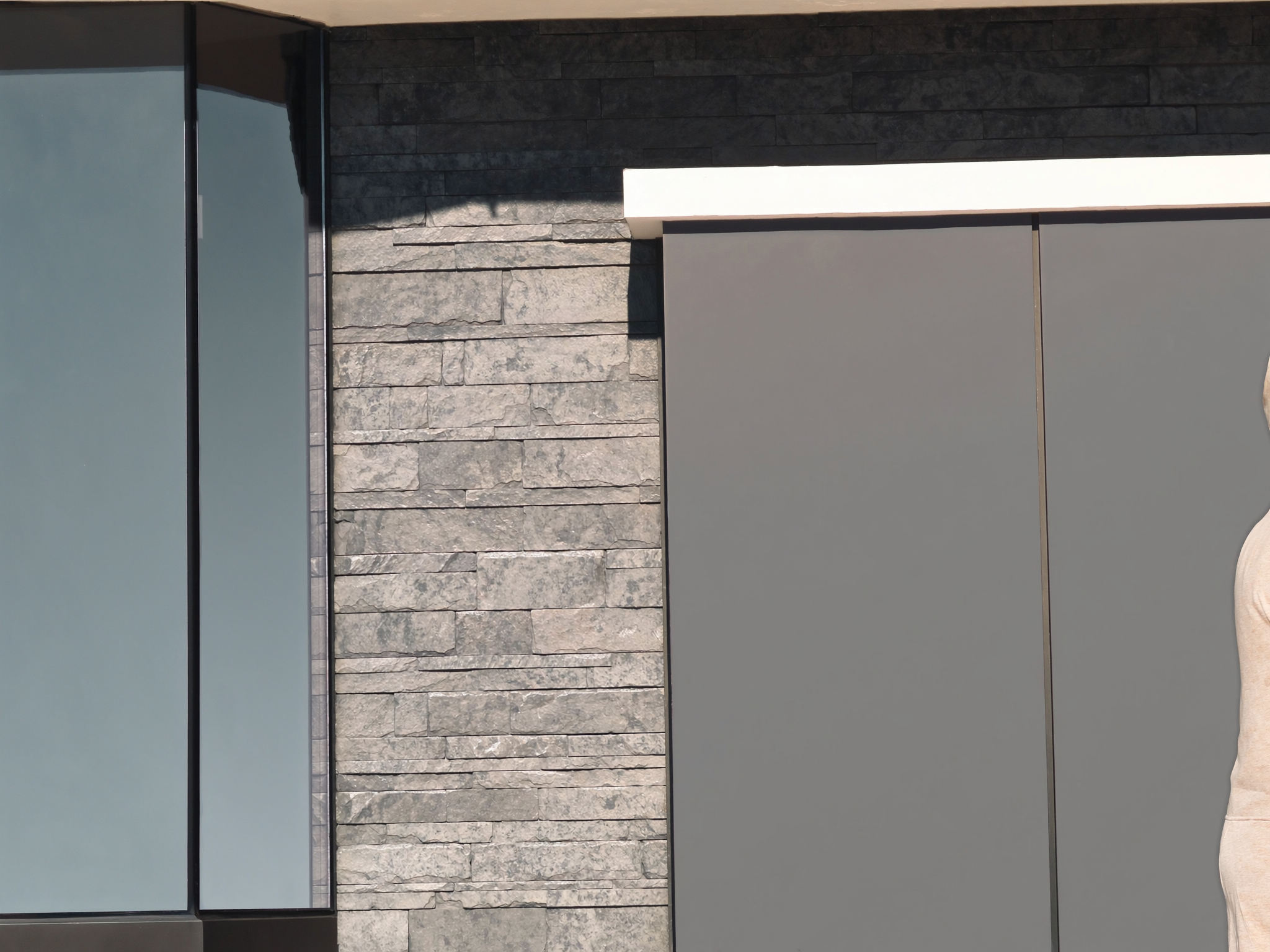 Architektonisches Materialdetail